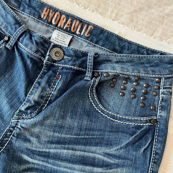 Hydraulic Jean Capris - LIKE NEW - size 13/14 - Picture 6 of 7